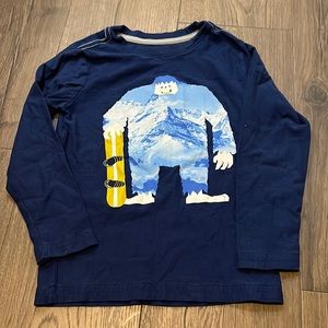 Boys Abominable Snowman Snowboard Long Sleeve